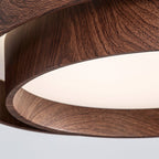 Muto Ceiling Light Double - Ring  Walnut Color - image 3