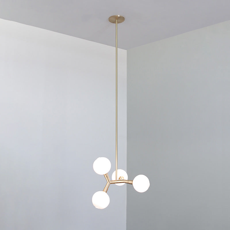 Irina Modern Minimalist Brass Glass Pendant Lamp