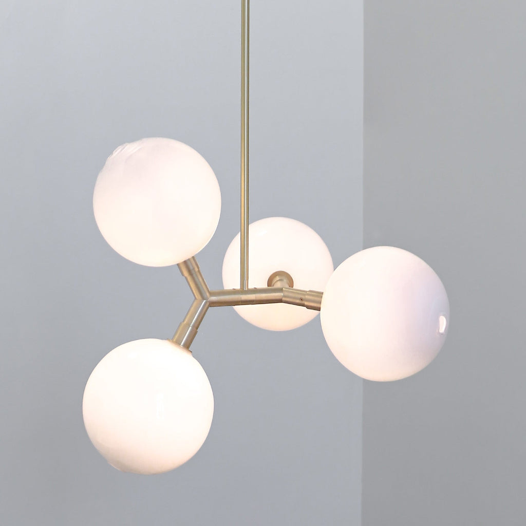 Irina Modern Minimalist Brass Glass Pendant Lamp