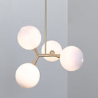 Irina Modern Minimalist Brass Glass Pendant Lamp