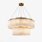 Ilveliel Double Tier Alabaster Pendant Light