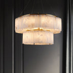 Ilveliel Double Tier Alabaster Pendant Light