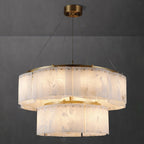 Ilveliel Double Tier Alabaster Pendant Light