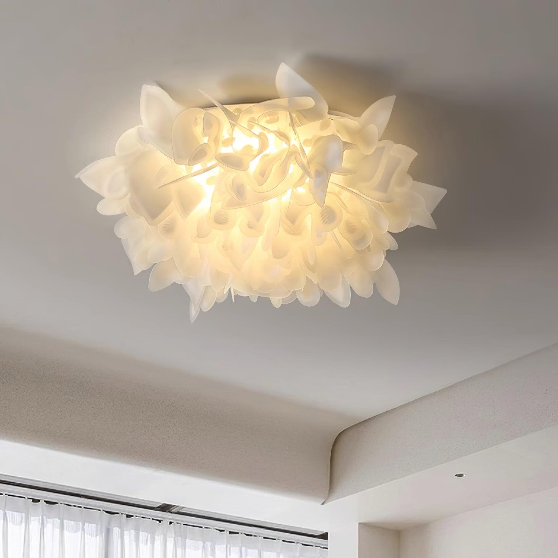 Ceiling Lamp Sculpted Petal Cluster Artistic Modern Statement
