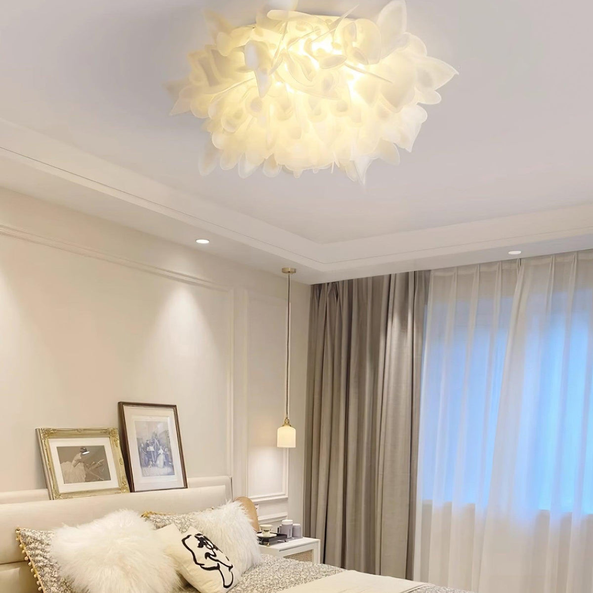 Ceiling Lamp Sculpted Petal Cluster Artistic Modern Statement