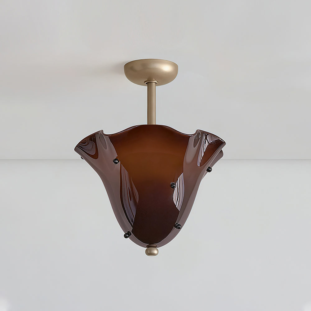 Eldis Murano Glass Semi Flush Ceiling Lamp