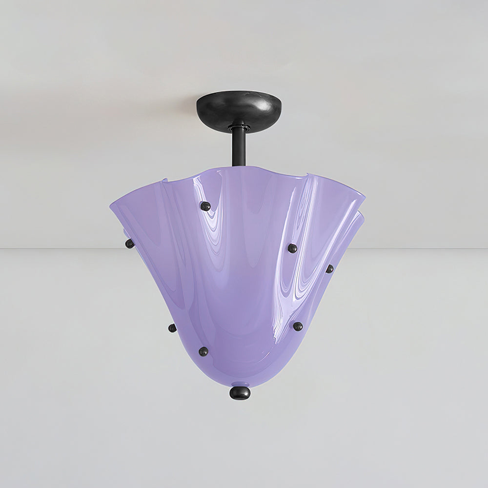 Eldis Murano Glass Semi Flush Ceiling Lamp