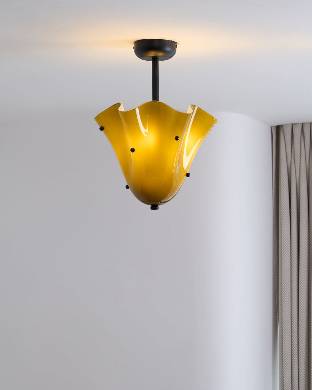 Eldis Murano Glass Semi Flush Ceiling Lamp
