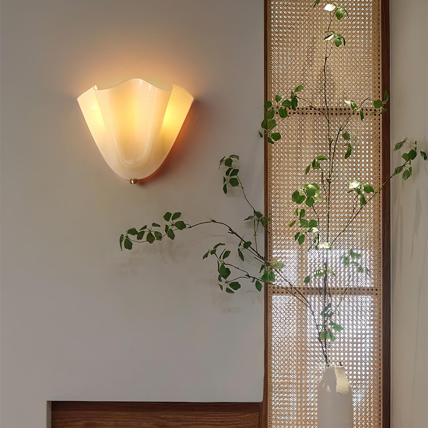 Elara Contemporary Glass Wall Light - image 7