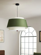 Verdura Drum Modern Fabric & Metal Pendant Light