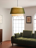 Verdura Drum Modern Fabric & Metal Pendant Light