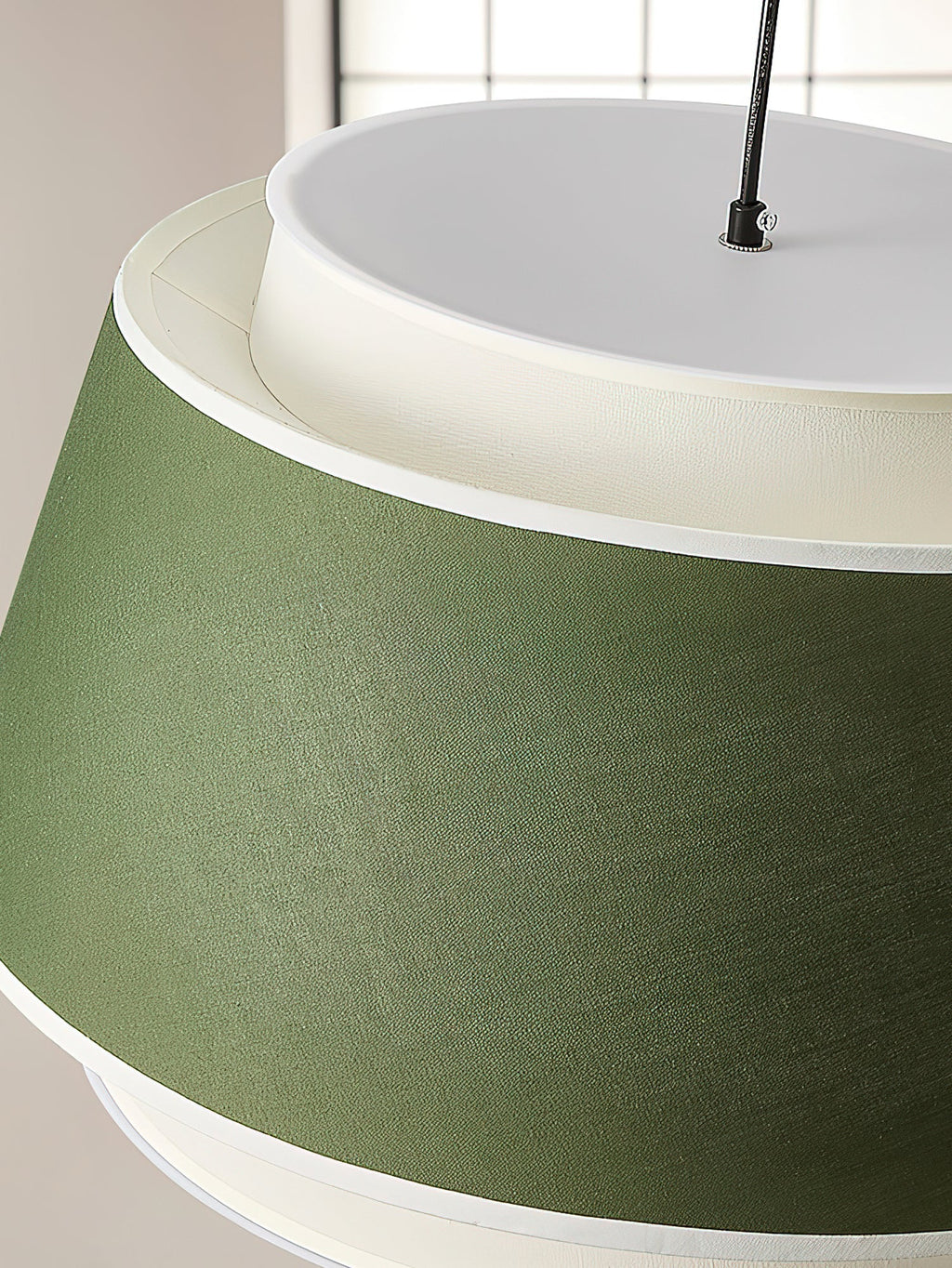 Verdura Drum Modern Fabric & Metal Pendant Light