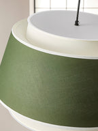 Verdura Drum Modern Fabric & Metal Pendant Light