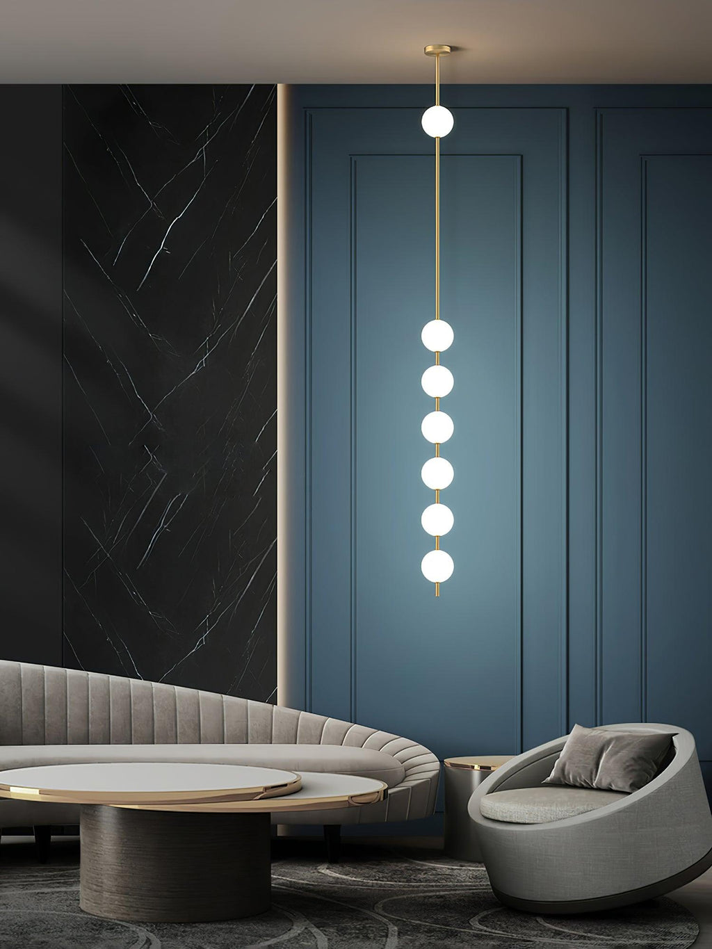 Halo Modern Brass Pendant Lamp