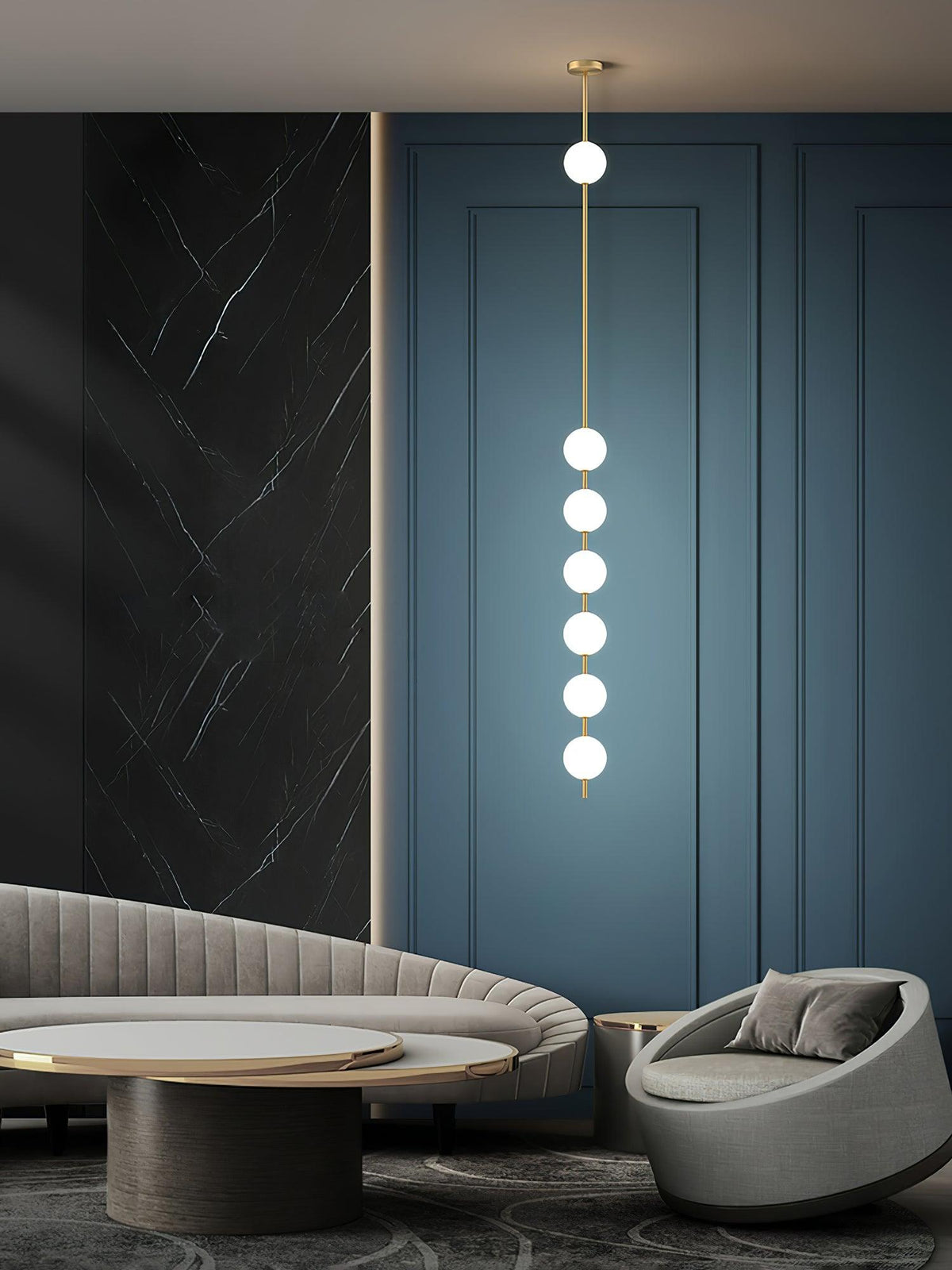 Halo Modern Brass Pendant Lamp