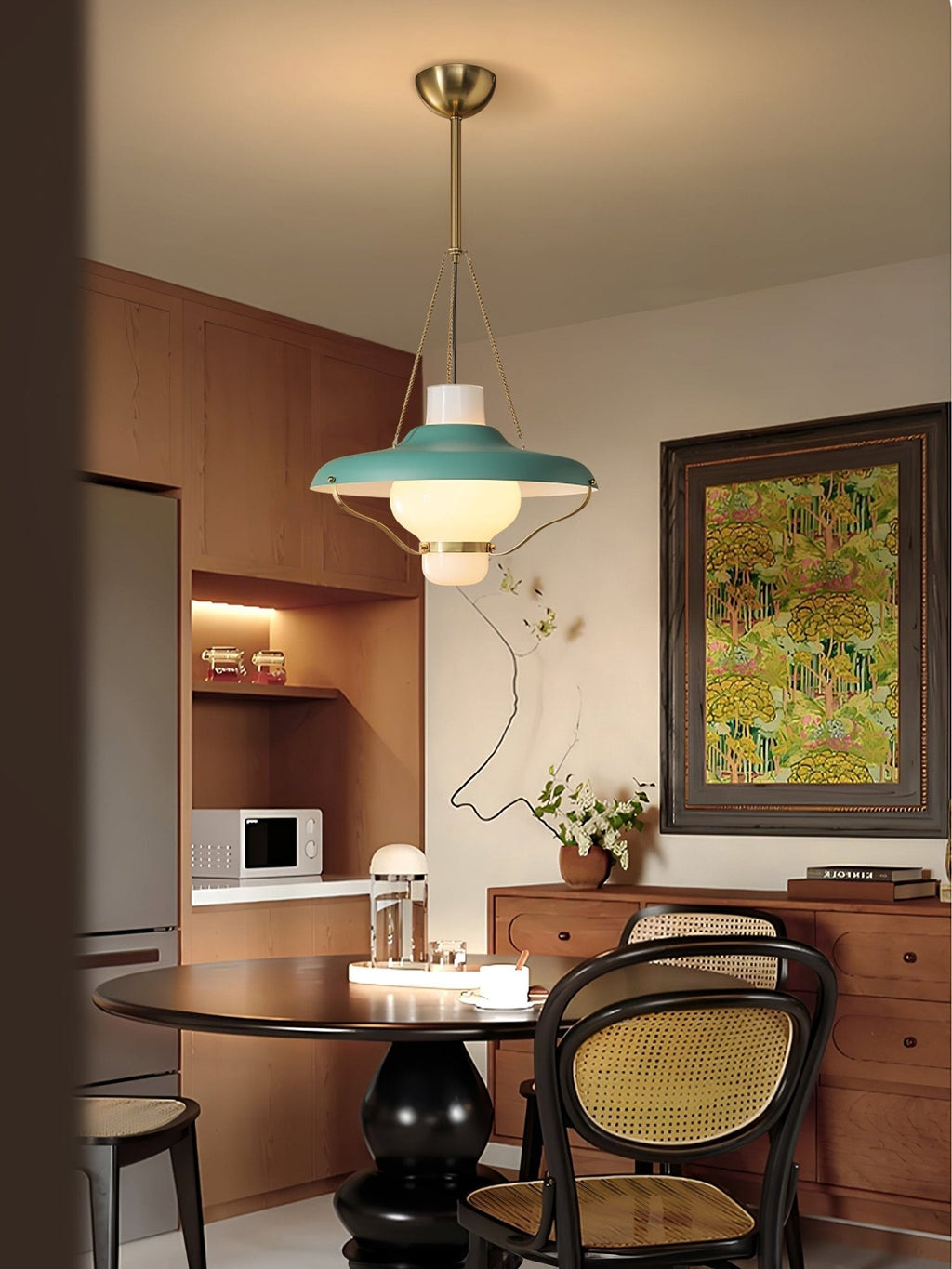 Olaeon Mid-Century Glass Pendant Light