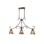 Aloror Vintage Industrial Island Brass Glass Pendant Lamp