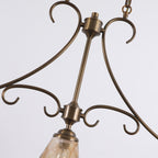 Aloror Vintage Industrial Island Brass Glass Pendant Lamp