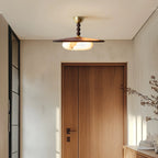 Muto Ceiling Light Walnut Color & White Imitation Alabaster - image 3