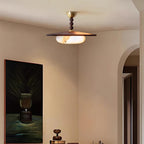 Muto Ceiling Light Walnut Color & White Imitation Alabaster - image 9