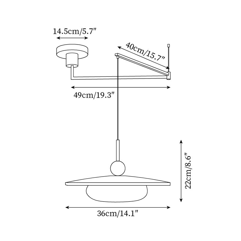 Avione Adjustable Pendant Light