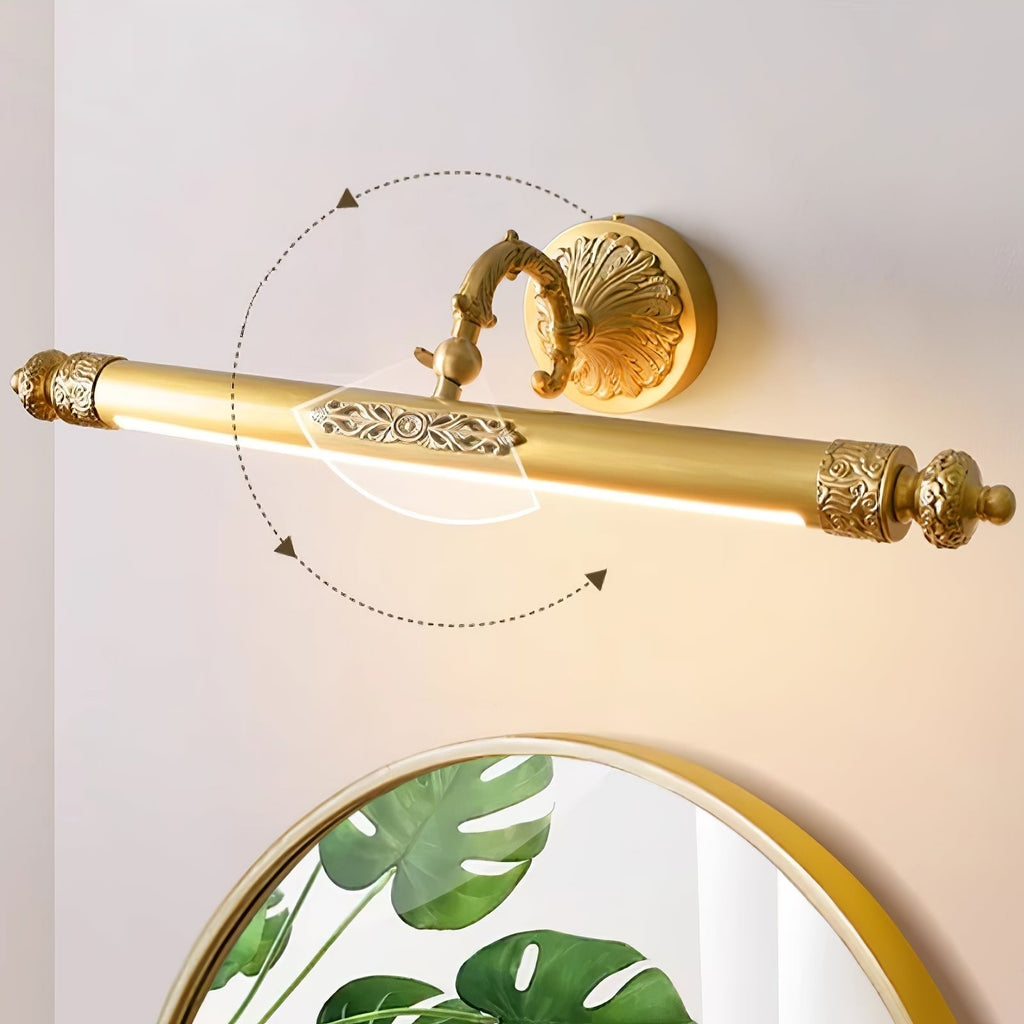Unorir Premium Nordic Art Vanity Brass Wall Light