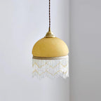 Vili Tassel Pendant Lamp Dome Fringed Beaded