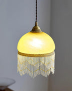 Vili Tassel Pendant Lamp Dome Fringed Beaded