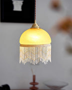 Vili Tassel Pendant Lamp Dome Fringed Beaded