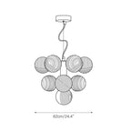 Alnorel 10-light Individual Creativity Glass Chandelier