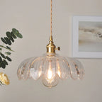 Valentina Retro LED Flower Pendant Light Glass Dining Room