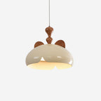 Cat Pendant Lamp Glossy Dome Wood Ears