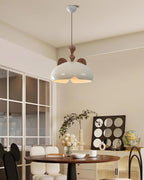 Cat Pendant Lamp Glossy Dome Wood Ears