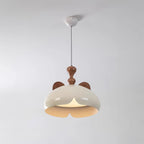 Cat Pendant Lamp Glossy Dome Wood Ears