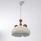 Cat Pendant Lamp Glossy Dome Wood Ears