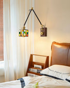 Tiffany  Mosaic Wall Lamp  Wood