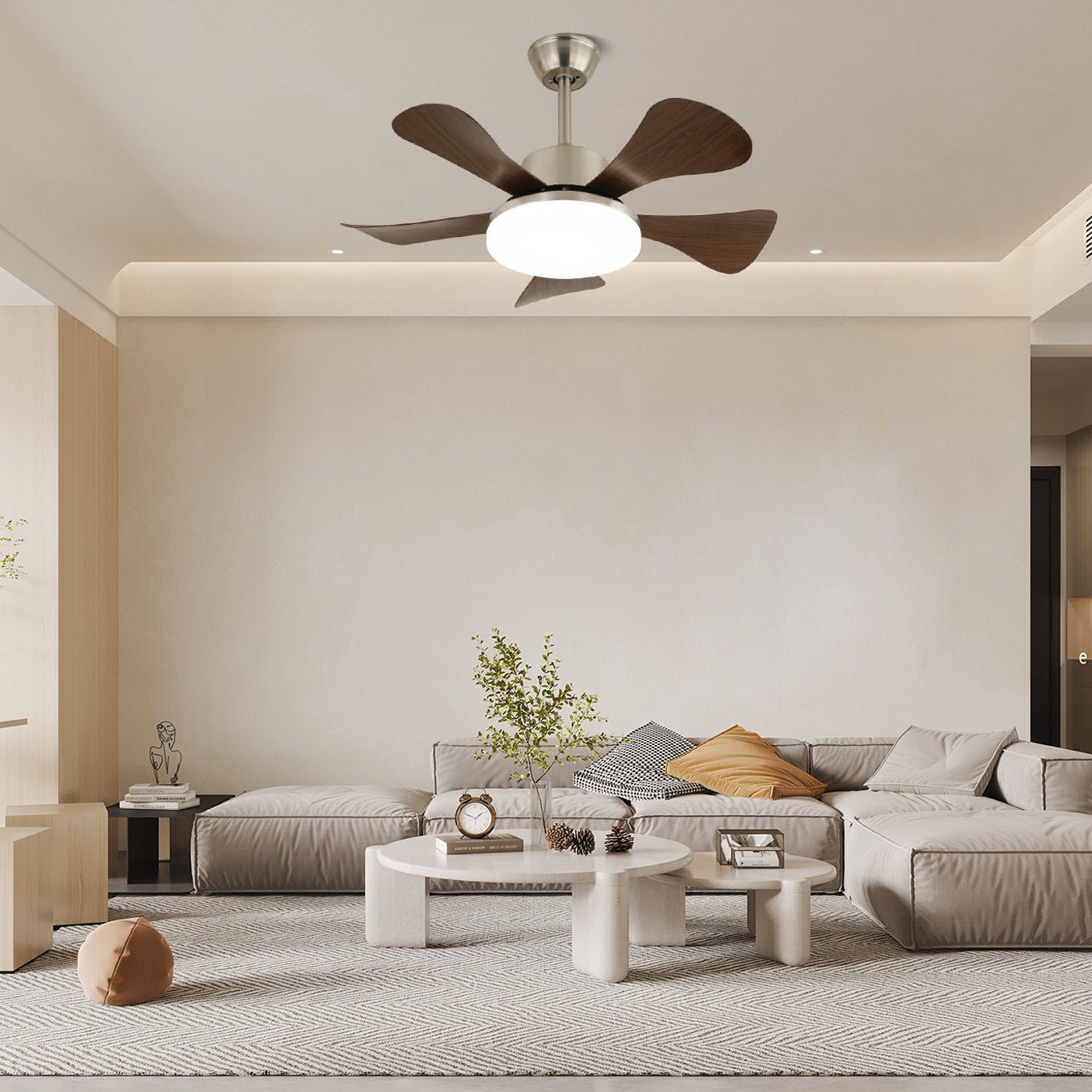 Aveline Modern Wood Ceiling Fan Light