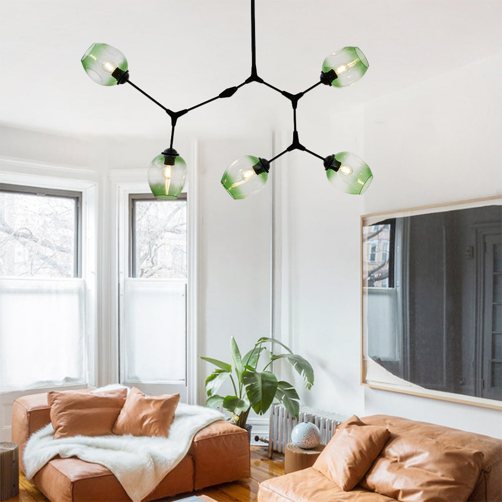 Valentina Nordic Modern Glass Pendant Light Bubble - Letslighting