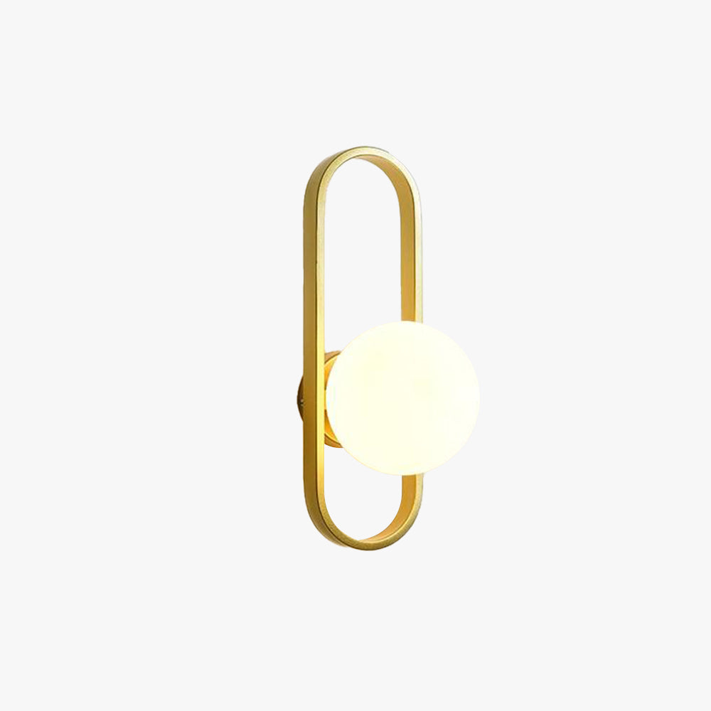 Valentina Modern Globe Bedside Wall Lamp Mount for Bedroom & Reading Room