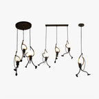 Mira Retro Modern Iron Man Pendant Light Living Room