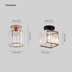 Arisha Modern /Crystal Flush Mount Ceiling Light, 3 Colors