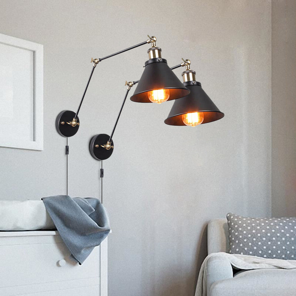 Epoch Retro Wall Lamp with Swing Arm