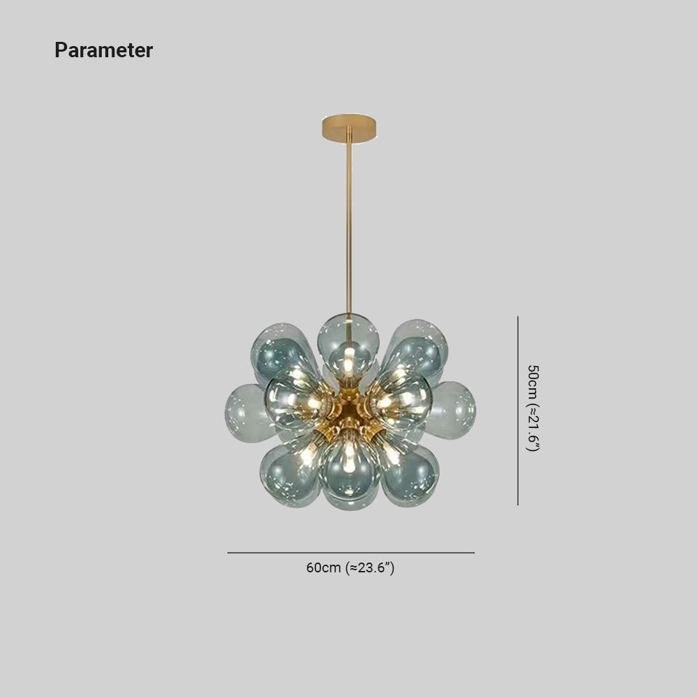 Valentina Glass Bubble Pendant Light for Kitchen Island