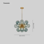 Valentina Glass Bubble Pendant Light for Kitchen Island