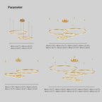 Arisha Modern Pendant Light Tir-Circle - image 3