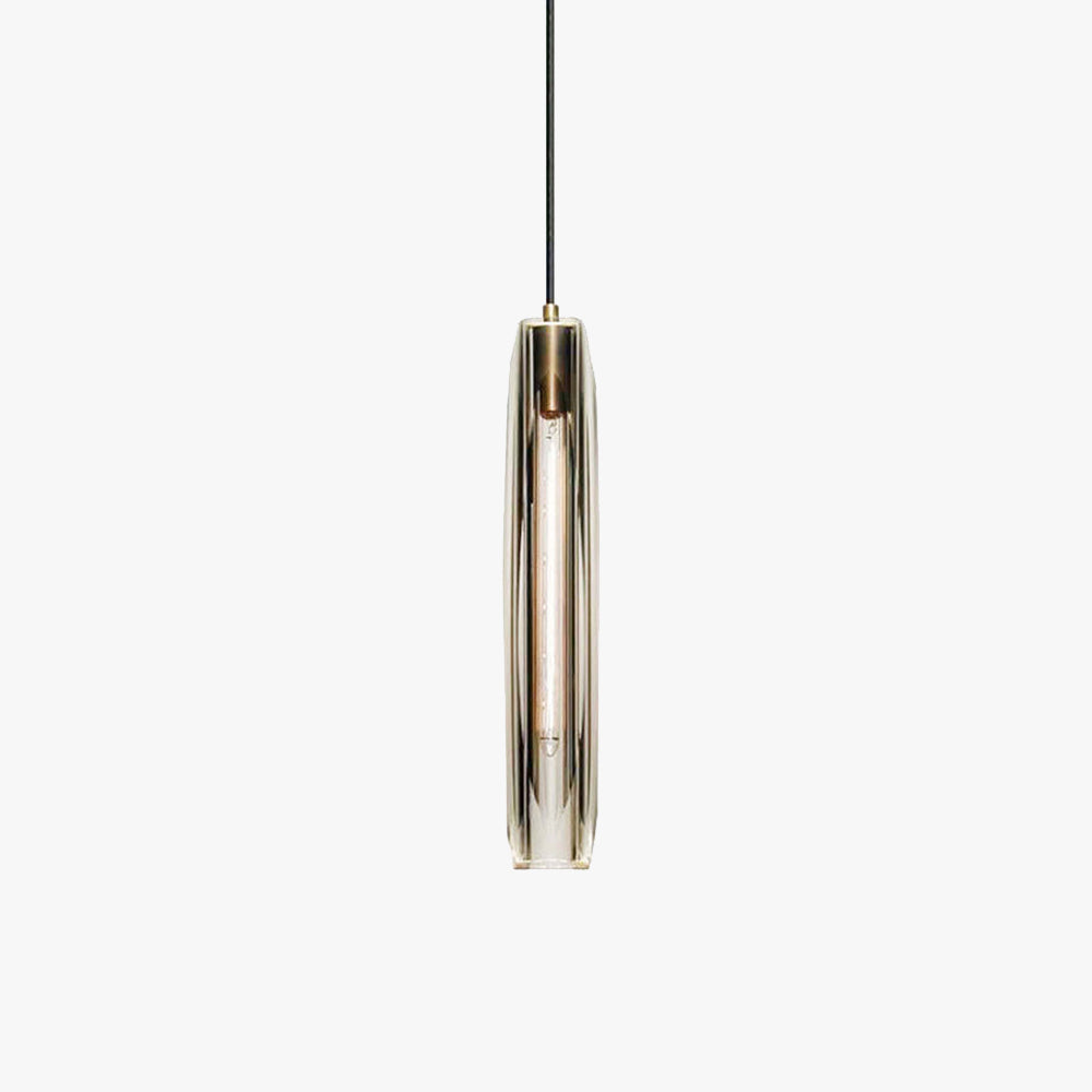Arisha Brass Designer LED Glass Pendant Lamp - image 1