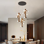 Epoch Nordic LED Chandelier Wood Living Dining Room Bedroom