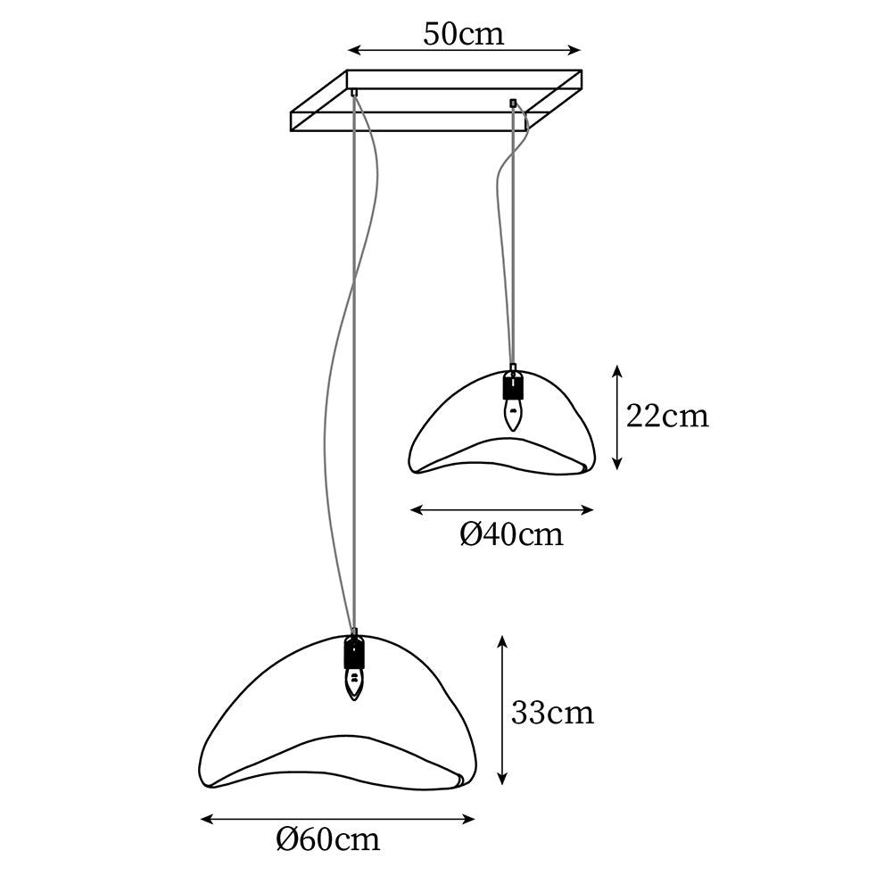 Aneko Chandelier Wabi-Sabi Organic Elegance