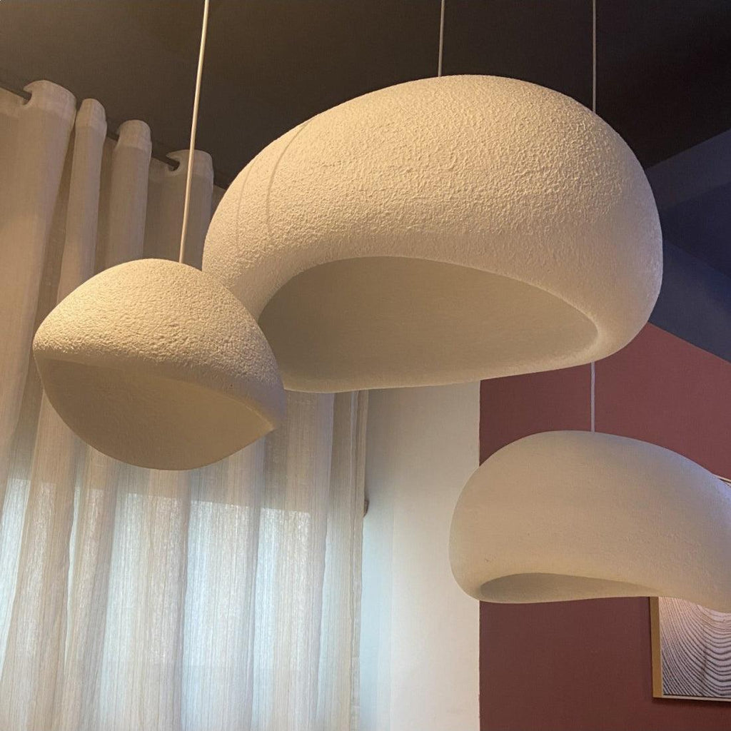Chandelier Wabi-Sabi Pebble Cluster Organic Form Minimalist Artistic