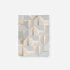 Wall Lamp 3D Geometric Panels Layered Light Art Remote Dimming Modern